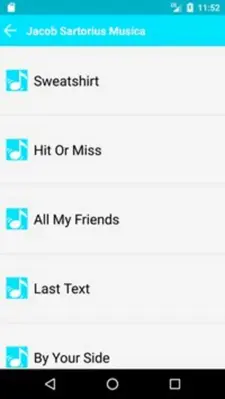 Jacob Sartorius Musica android App screenshot 1